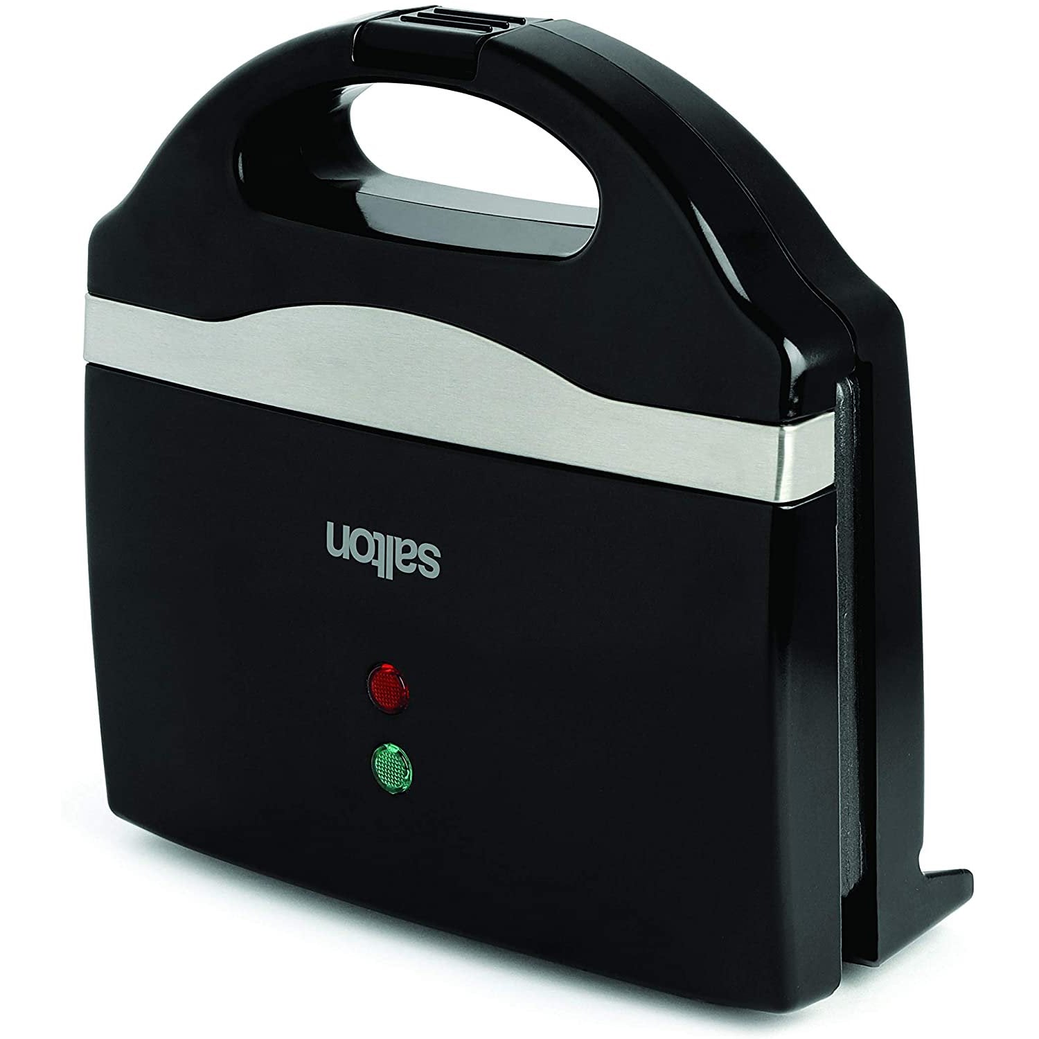 Salton WM1075BK - Gaufrier de Style Belge à 2 Tranches, Plaques Antiadhésive, Noir - Simple Boutique