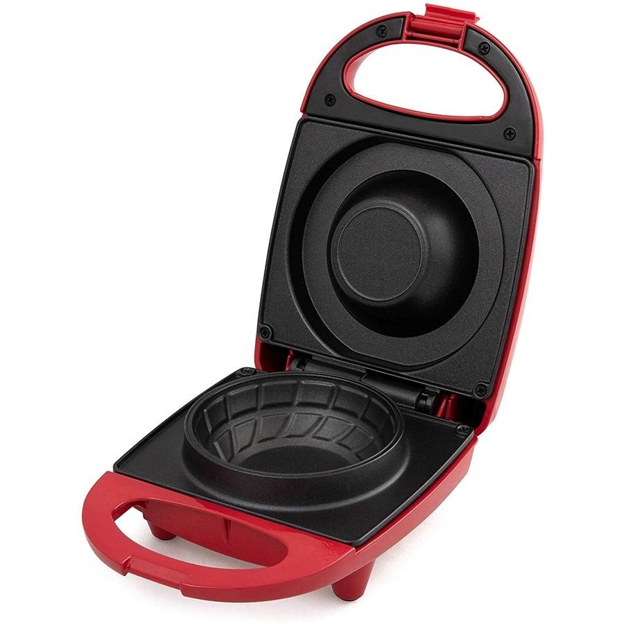 Salton WM1907 Appareil à Bol Gaufré Rouge - Simple Boutique