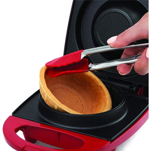 Salton WM1907 Appareil à Bol Gaufré Rouge - Simple Boutique