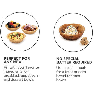 Salton WM1907 Appareil à Bol Gaufré Rouge - Simple Boutique