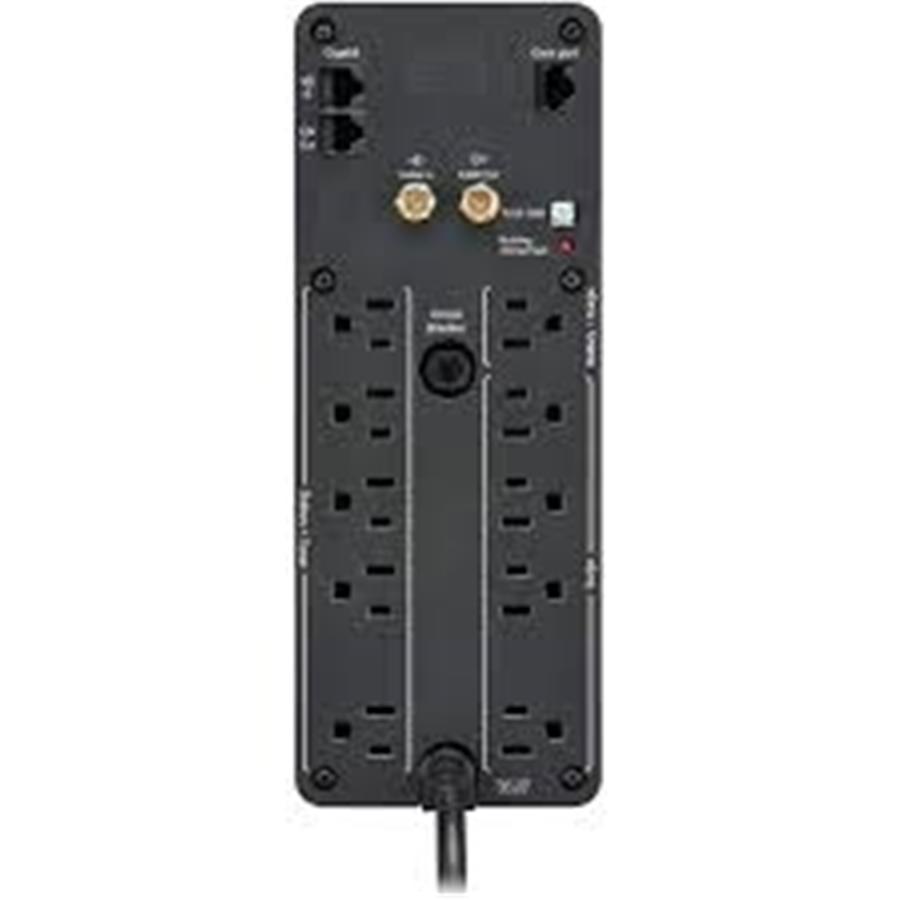 Schneider Electric BR1500MS Batterie de Secours UPS Pro - 1.5KVA Tour UPS - Recharge de 16 Heures - Entrée 120 V CA, Noir - Simple Boutique