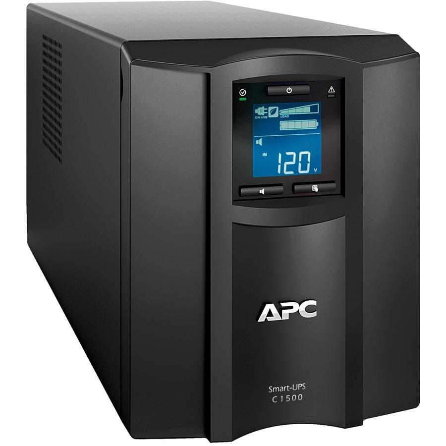 Schneider Electric SMT1500NC Batterie de Secours APC Smart-UPS 1500VA LCD 120V avec Carte Réseau - Recharge en 3 heures - 120 V CA, Noir - Simple Boutique