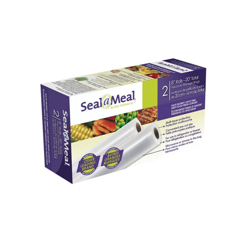Seal a Meal - Rouleaux de Sac pour Scelleur Alimentaire, 8'' X 10', Emballage de 2 - Simple Boutique
