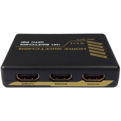 Sélecteur HDMI 4x1 + télécommande 1080p v1.4 3D 4Kx2K avec PIP - Simple Boutique