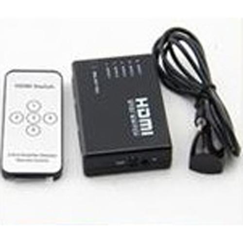 Sélecteur HDMI 5 entrées à 1 sortie + télécommande 4K x 2K - Simple Boutique