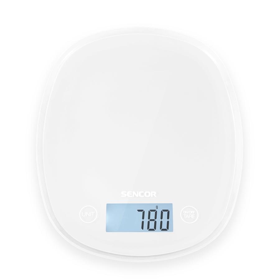 Sencor - Balance de Cuisine avec Écran ACL, Capacité Maximum de 5 kg, Blanc - Simple Boutique