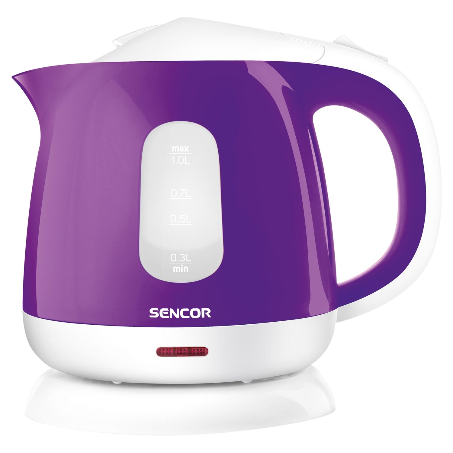 Sencor - Bouilloire Électrique avec Filtre Amovible, Capacité de 1 Litre, 1100W, Violet - Simple Boutique