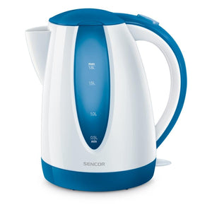 Sencor - Bouilloire Électrique avec Filtre Amovible, Capacité de 1.8 Litres, 1200W, Bleu - Simple Boutique