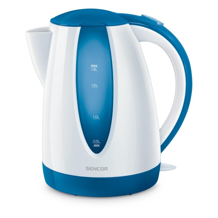 Sencor - Bouilloire Électrique avec Filtre Amovible, Capacité de 1.8 Litres, 1200W, Bleu - Simple Boutique