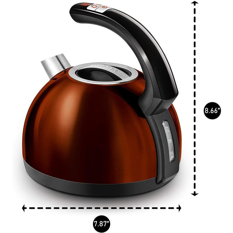 Sencor - Bouilloire Électrique avec Réglage de la Température et Affichage LED, Capacité de 1.5L, 1500W, Cuivre Métallique - Simple Boutique