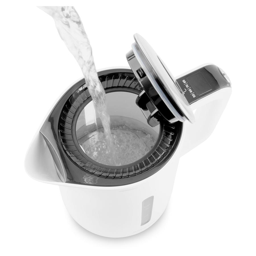 Sencor - Bouilloire Électrique avec Réglage de la Température et Affichage LED, Capacité de 1.7L, 1500W, Blanc - Simple Boutique