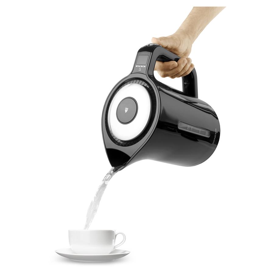 Sencor - Bouilloire Électrique avec Réglage de la Température et Affichage LED, Capacité de 1.7L, 1500W, Noir - Simple Boutique