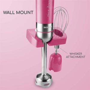 Sencor - Ensemble de Mélangeur à Main avec Hachoir et Fouet, Vitesse Variable, 350W, Rose - Simple Boutique