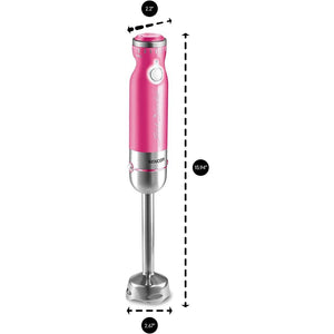 Sencor - Ensemble de Mélangeur à Main avec Hachoir et Fouet, Vitesse Variable, 350W, Rose - Simple Boutique