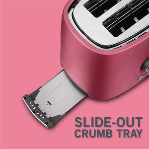 Sencor - Grille-Pain à 2 Tranches avec 9 Niveaux d'intensité et Minuterie, 800W, Rouge Métallique - Simple Boutique