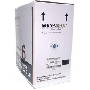 SignaMax Câble Réseau Cat6 FT6/CMP cUL Plenum Solid Blanc 1000' - Simple Boutique