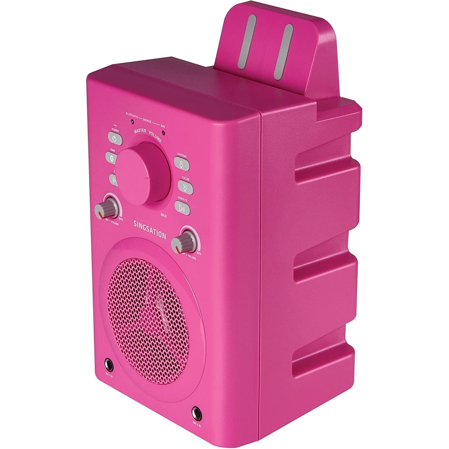 Singsation - Système de Karaoke Portable, Haut-Parleur Bluetooth, Microphone Inclus, Rose - Simple Boutique