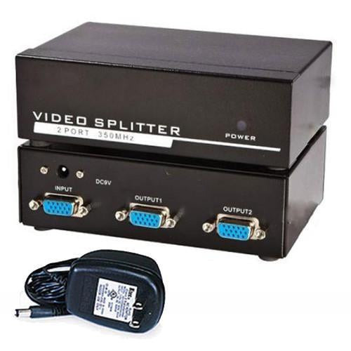 Splitter Video VGA 1 entrée et 2 sorties amplifiées - Simple Boutique