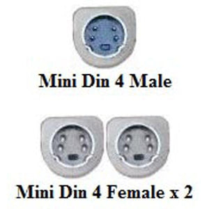 Splitter Y S-Video Mâle (1) à S-Video Femele (2) - Simple Boutique