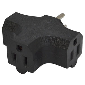 Stanley 30309 Multiprises Murale à 3 Prises avec Mise à la Terre Noir - Simple Boutique