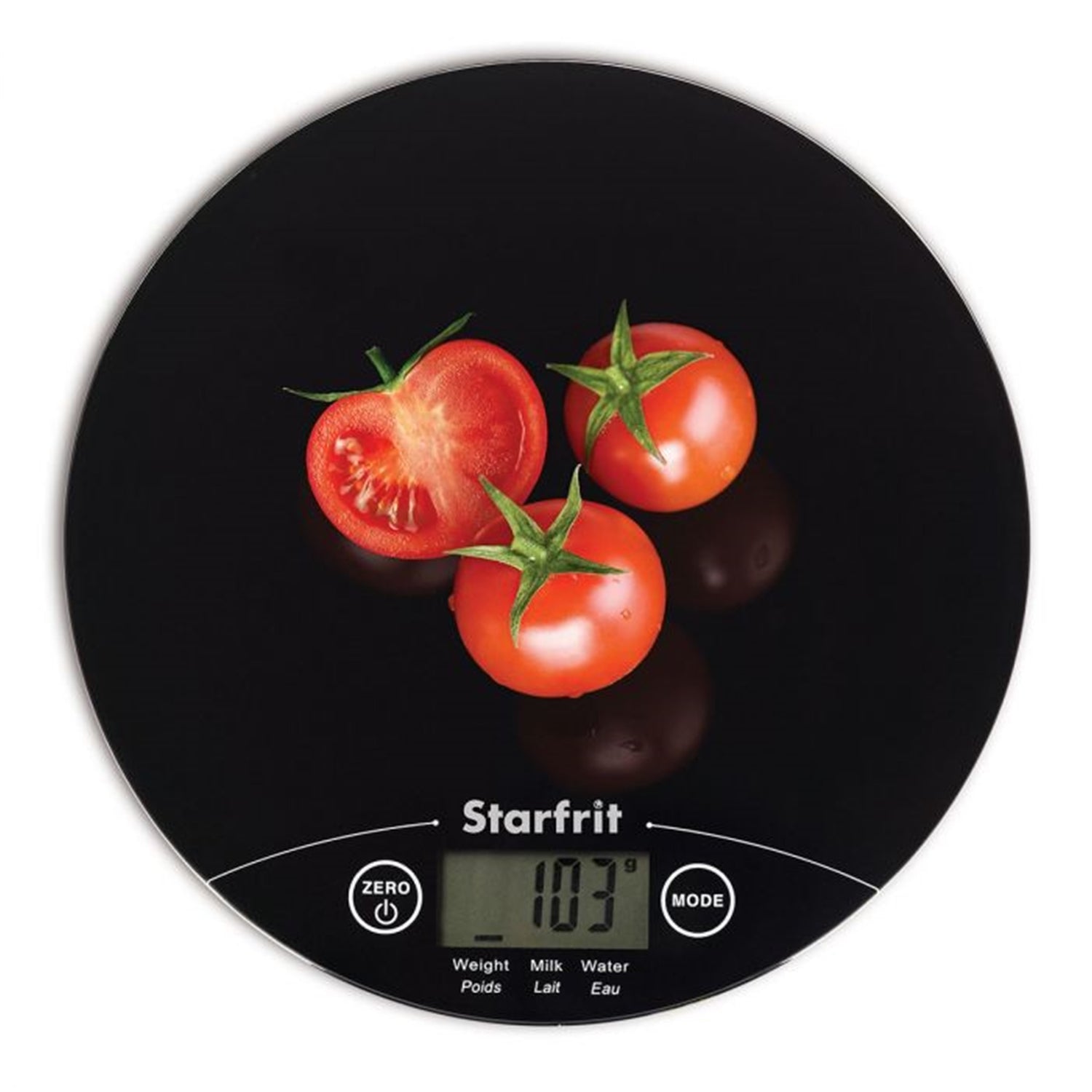 Starfrit - Balance de Cuisine Digitale, Capacité Maximum de 5kg, Plateforme en Verre, Noir - Simple Boutique