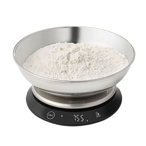 Starfrit - Balance de Cuisine Numérique avec Bol en Acier Inoxydable, Noir - Simple Boutique