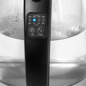 Starfrit - Bouilloire Électrique en Verre, Capacité de 1.7 Litre, 1500 Watts, Acier Inoxydable - Simple Boutique