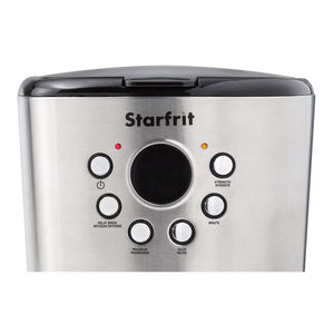 Starfrit - Cafetière Électrique Programmable, Capacité de 12 Tasses, 900 Watts, Acier Inoxydable - Simple Boutique