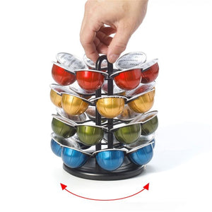 Starfrit - Carrousel pour Capsule Nespresso, Capacité de 28 Capsules Vertuo, Noir - Simple Boutique