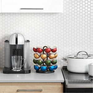 Starfrit - Carrousel pour Capsule Nespresso, Capacité de 28 Capsules Vertuo, Noir - Simple Boutique