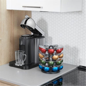 Starfrit - Carrousel pour Capsule Nespresso, Capacité de 28 Capsules Vertuo, Noir - Simple Boutique