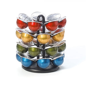 Starfrit - Carrousel pour Capsule Nespresso, Capacité de 28 Capsules Vertuo, Noir - Simple Boutique
