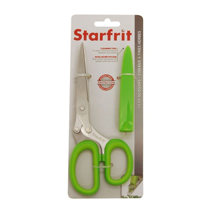 Starfrit - Ciseaux à Fine Herbes à 5 Lames en Acier Inoxydable, Vert - Simple Boutique