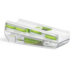 Starfrit - Easy Mandoline avec Lames et Poussoir de Sécurité, Vert - Simple Boutique