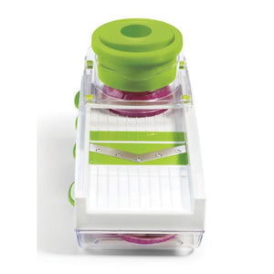 Starfrit - Easy Mandoline avec Lames et Poussoir de Sécurité, Vert - Simple Boutique