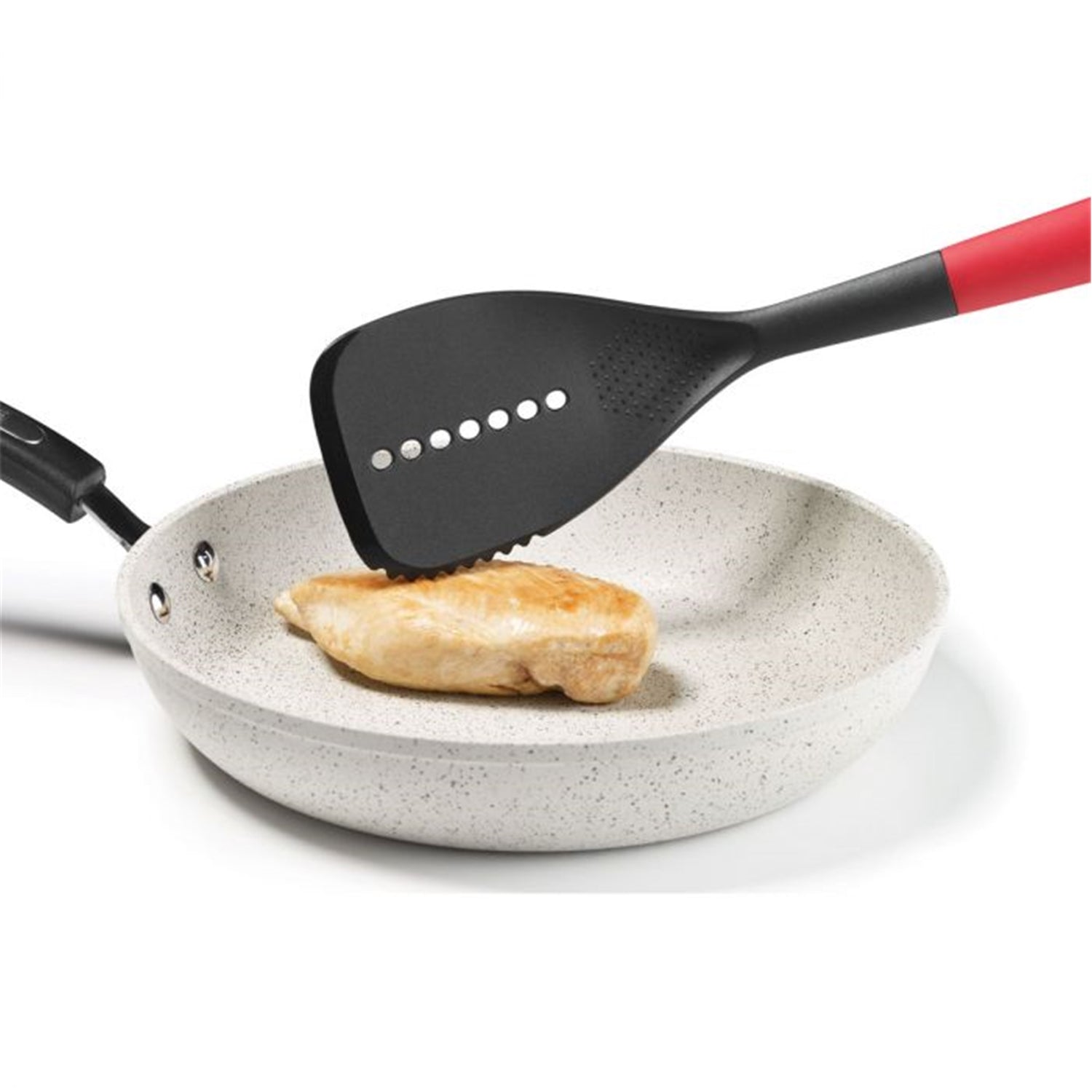 Starfrit - Ensemble 4 Morceaux d'Ustensil de Cuisine, Résiste à la Chaleur, Rouge - Simple Boutique