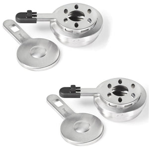Starfrit - Ensemble de 2 Brûleurs Ajustables pour Fondue, Fabriqué en Acier Inoxydable - Simple Boutique