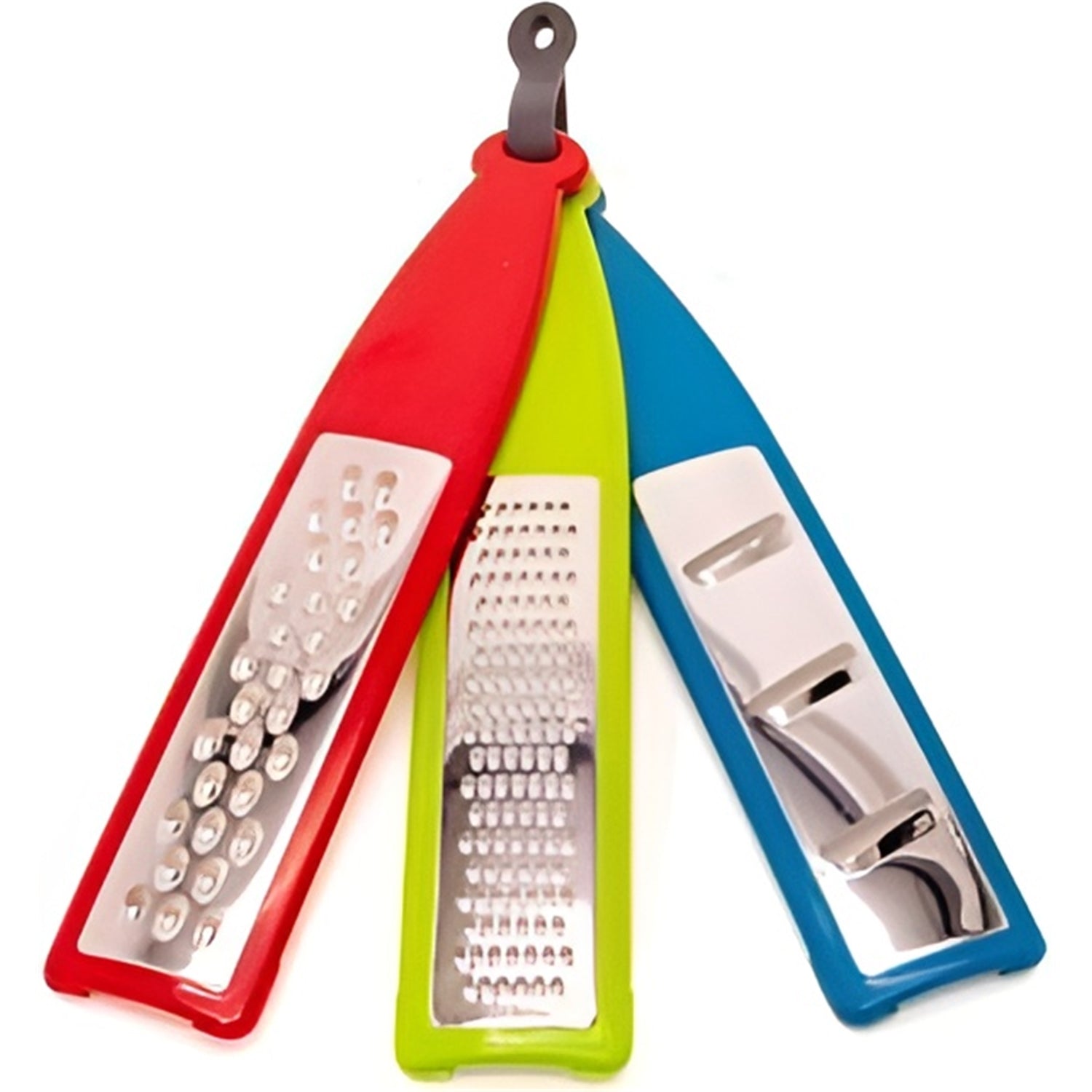 Starfrit - Ensemble de 3 Râpes à Fromage à Main, Râpure Grossière, Râpure Fine et Lame à Trancher - Simple Boutique