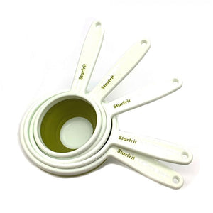 Starfrit - Ensemble de 5 Tasses à Mesurer Repliable, Lavable au Lave-Vaiselle, Vert - Simple Boutique