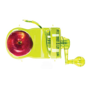 Starfrit - Éplucheur de Pomme Pro Peeler, Base à Succion Antidérapante, Vert - Simple Boutique