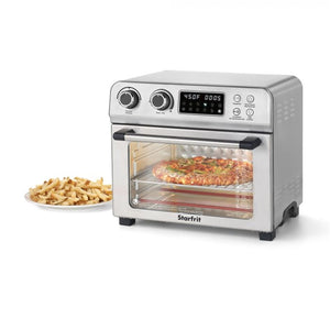 Starfrit - Four à Convection avec Friteuse à Air Chaud, 10 Modes De Cuisson, 1700 Watts, Acier Inoxydable - Simple Boutique