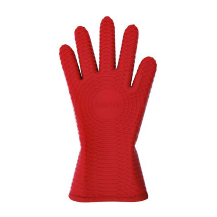 Starfrit - Gant en Silicone pour le Four, Surface Texturée pour une Prise Antidérapante, Rouge - Simple Boutique