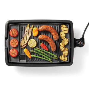 Starfrit - Grill/BBQ d'interieur The Rock, Sans Fumée, Surface Antiadhésive, Noir - Simple Boutique