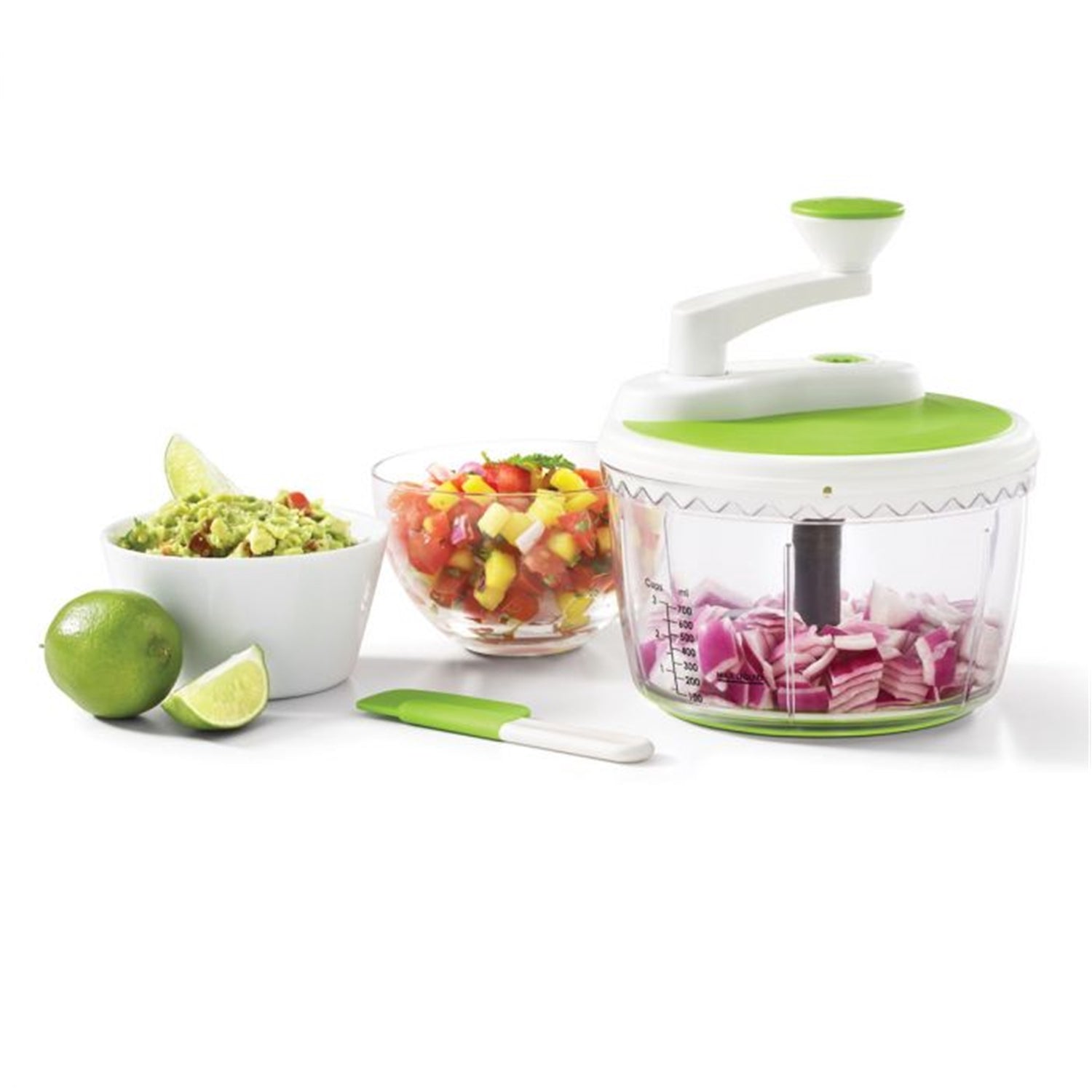 Starfrit - Hachoir Manuel à 2 Vitesses, Base Antidérapante, Vert - Simple Boutique