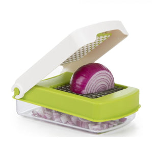 Starfrit - Hachoir à Oignons, Ouverture Pratique et Outils de Nettoyage Inclus, Vert - Simple Boutique