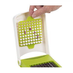 Starfrit - Hachoir à Oignons, Ouverture Pratique et Outils de Nettoyage Inclus, Vert - Simple Boutique