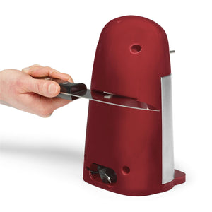 Starfrit - Ouvre-Boite Électrique avec Ouvre-Bouteilles et Affûteur à Couteaux, Rouge - Simple Boutique