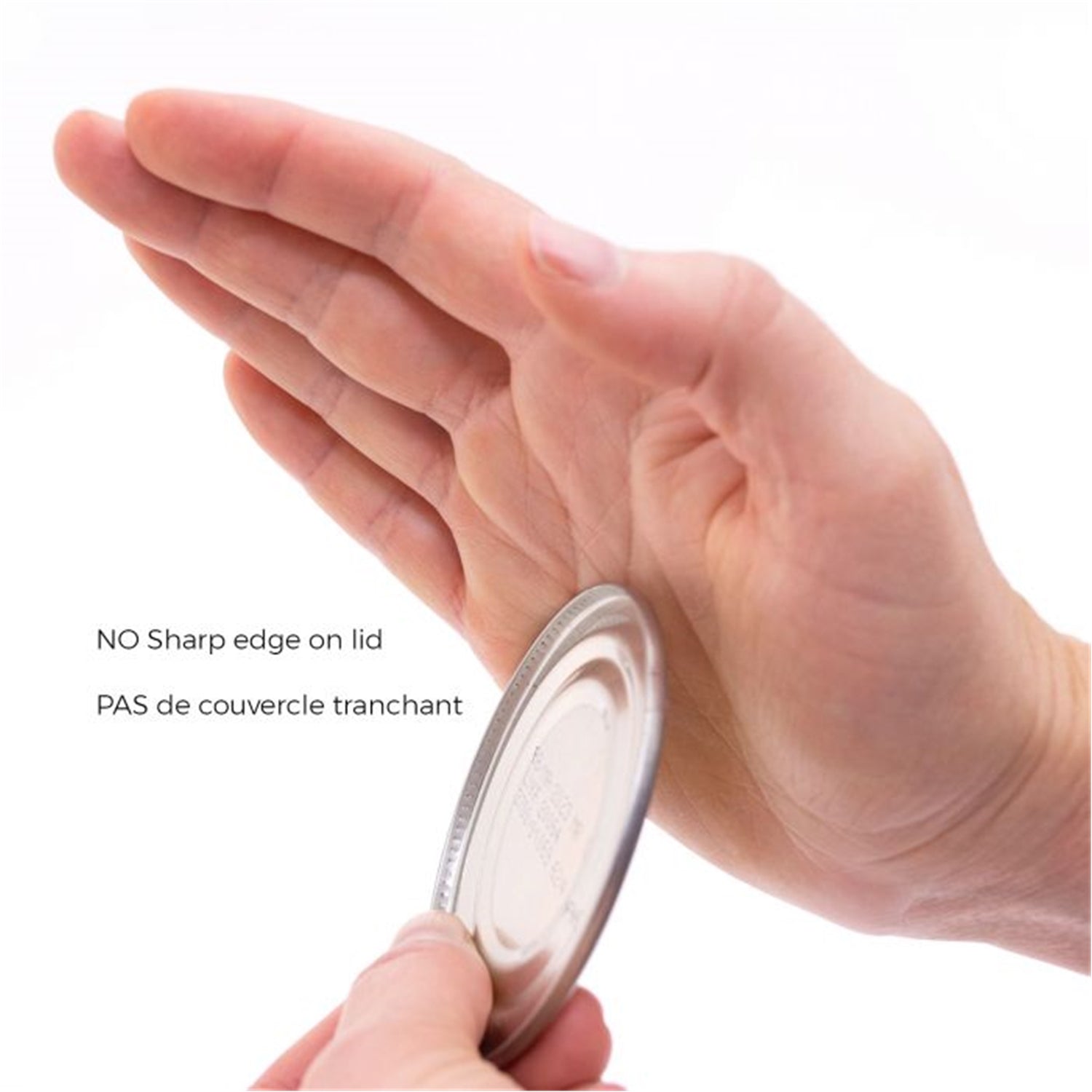 Starfrit - Ouvre-Boîte Manuel Mightican, Aucun Rebord Tranchant, Poigné Antidérapante, Mauve - Simple Boutique