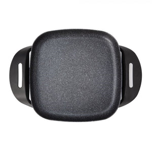 Starfrit - Poêle à Frire Électrique The Rock, Largeur de 12", Surface Antiadhésive, Noir - Simple Boutique