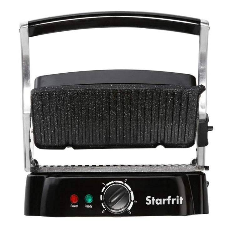 Starfrit - Presse Panini The Rock, Plaques Amovibles Antiadhésive, 1200 Watts, Noir - Simple Boutique
